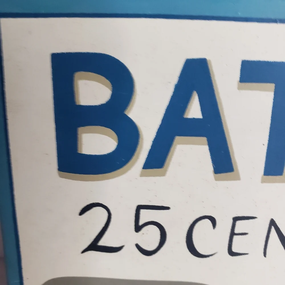Decorative sign for a bathroom. 221